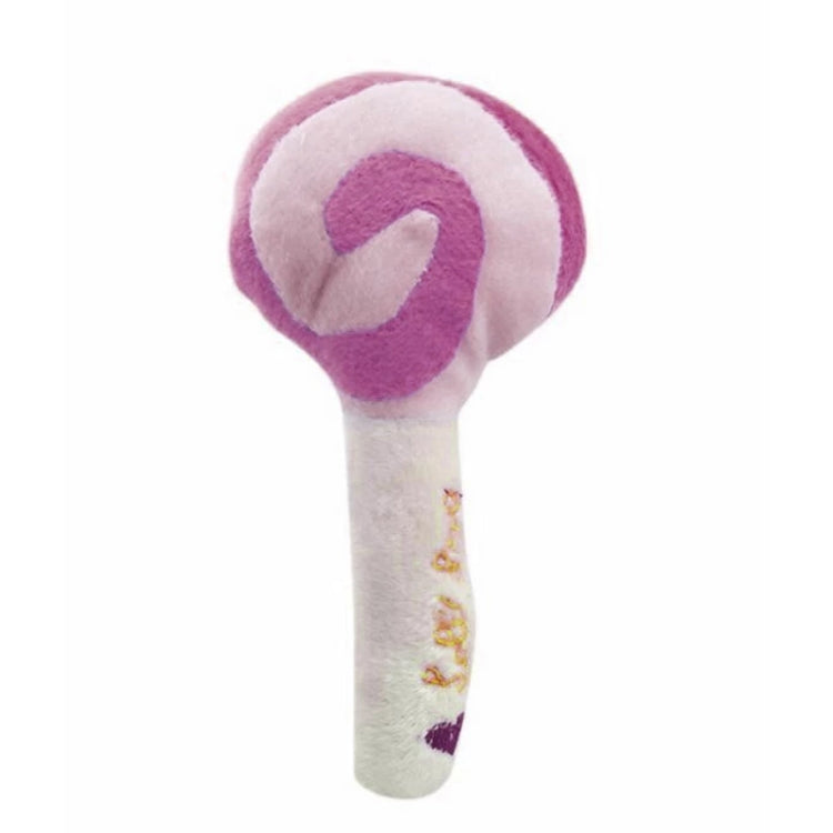 WJ009400 Dog Chew Squeaky Plush Lollipop Design Pet Toys(Random Color Delivery)