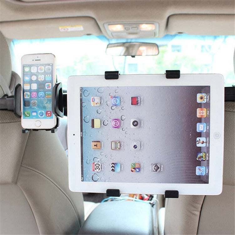 Car Rear-seat Mobile Phone Bracket Mobile Phone + Tablet Two-in-one Bracket