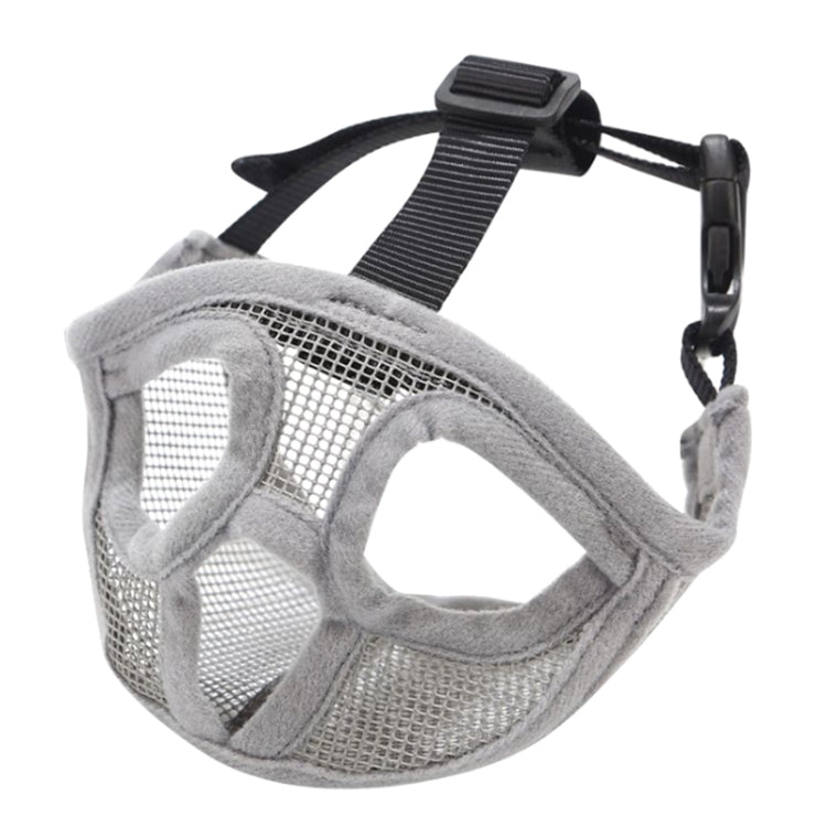 Pet Bulldog Mouth Cover Mask Pet Supplies,Full Net Cover Version, Size:M