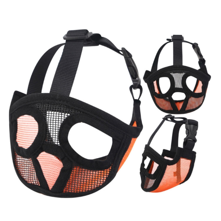 Pet Bulldog Mouth Cover Mask Pet Supplies,Full Net Cover Version, Size:L