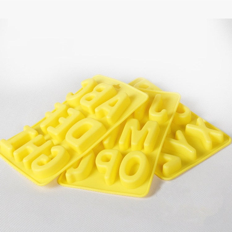 A-Z 3 in 1 Letter Ice Cube Ice Box Silicone Ice Tray Set