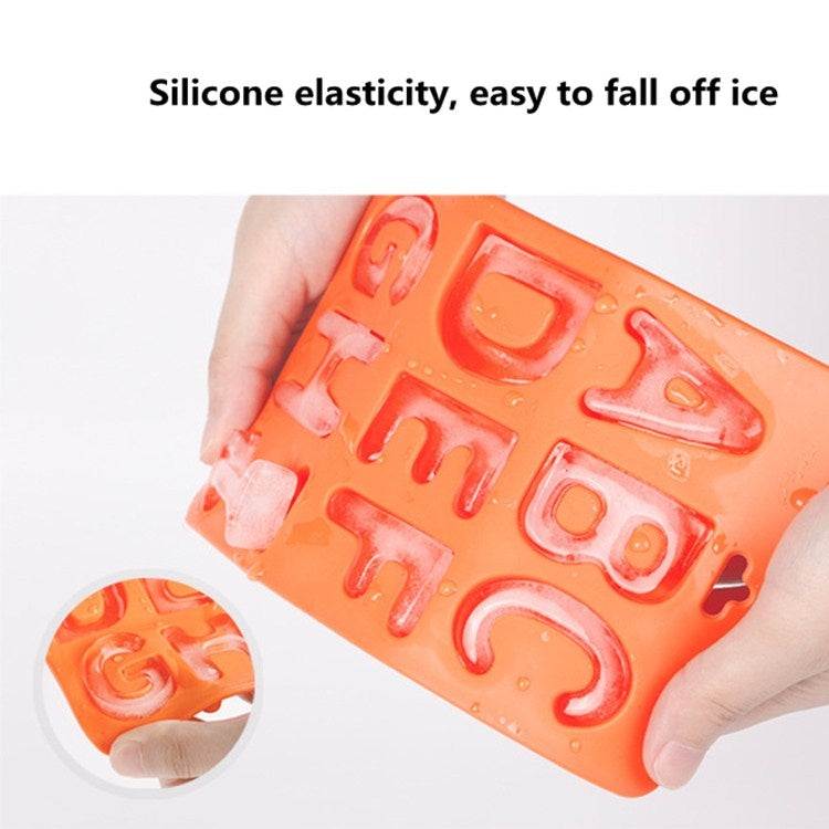 A-Z 3 in 1 Letter Ice Cube Ice Box Silicone Ice Tray Set