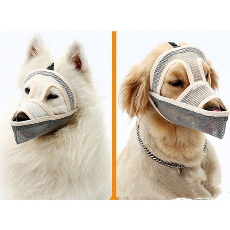Small And Medium-sized Long-mouth Dog Mouth Cover Teddy Dog Mask, Size:XL