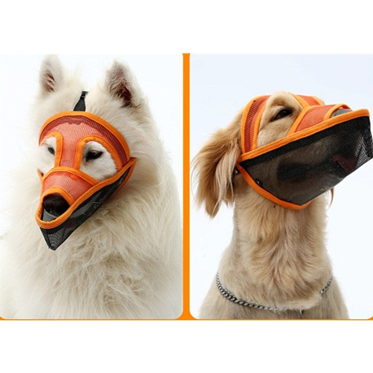 Small And Medium-sized Long-mouth Dog Mouth Cover Teddy Dog Mask, Size:XL