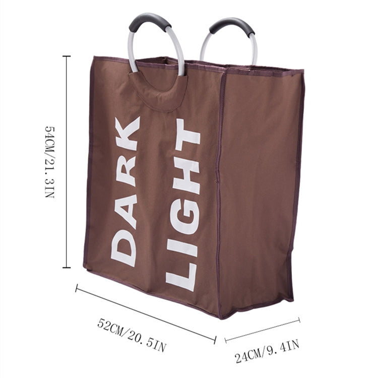 Double Grids Portable Dual Layers Oxford Dirty Cloth Basket Large Waterproof Clothes Laundry Bag