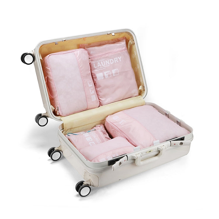 7 in 1 Packing Cube Travel Storage Bags Unisex Portable Large Capacity Clothing Cosmetics Sorting Pouch Organizer