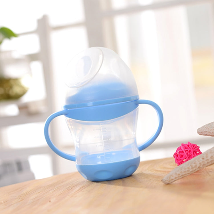 Baby Learn Drinking Bottle Silicone 160ml Infant Water Milk Juice Min Cup Children Sippy Training Cups With Two Handles