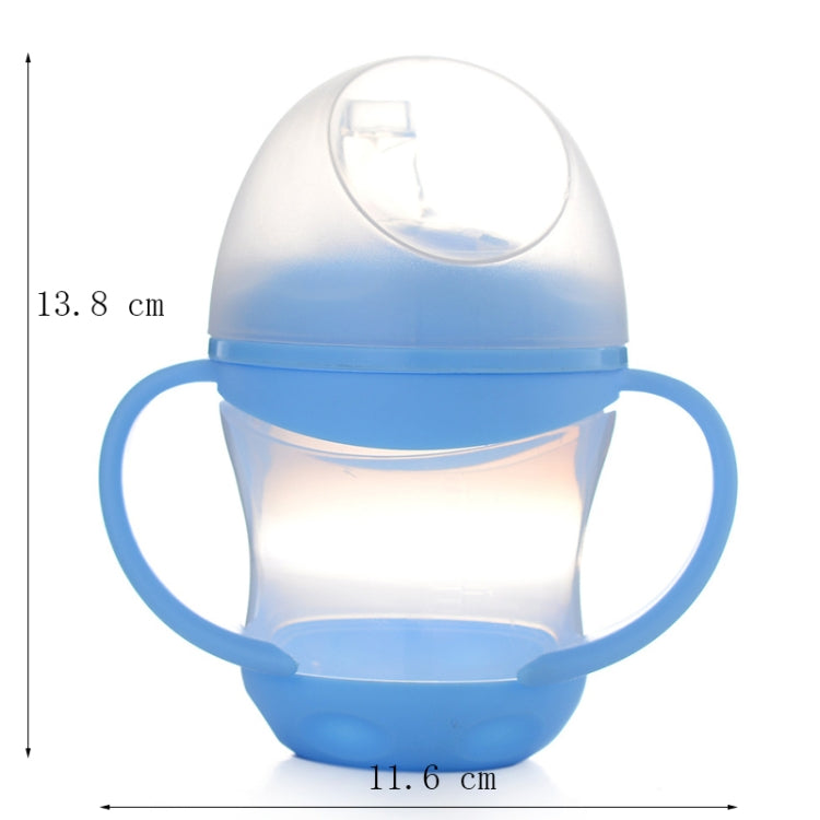 Baby Learn Drinking Bottle Silicone 160ml Infant Water Milk Juice Min Cup Children Sippy Training Cups With Two Handles