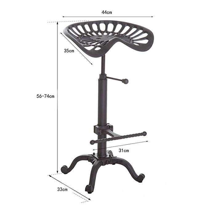 Artistic Adjustable Height Bar Chair Rotating lifted Bar Chair