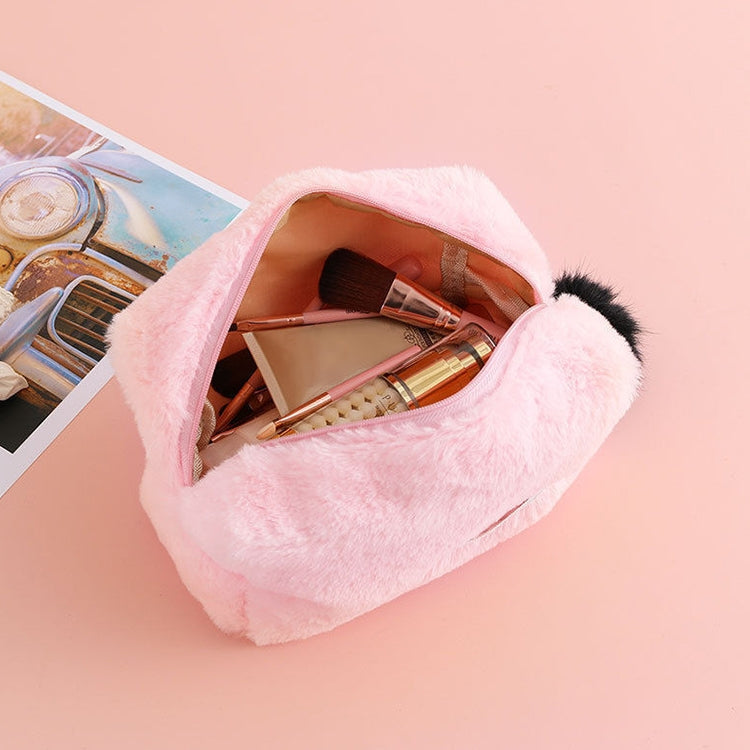 Cute Plush Pencil Case Pen Bag Makeup Bag School Supplie Stationery