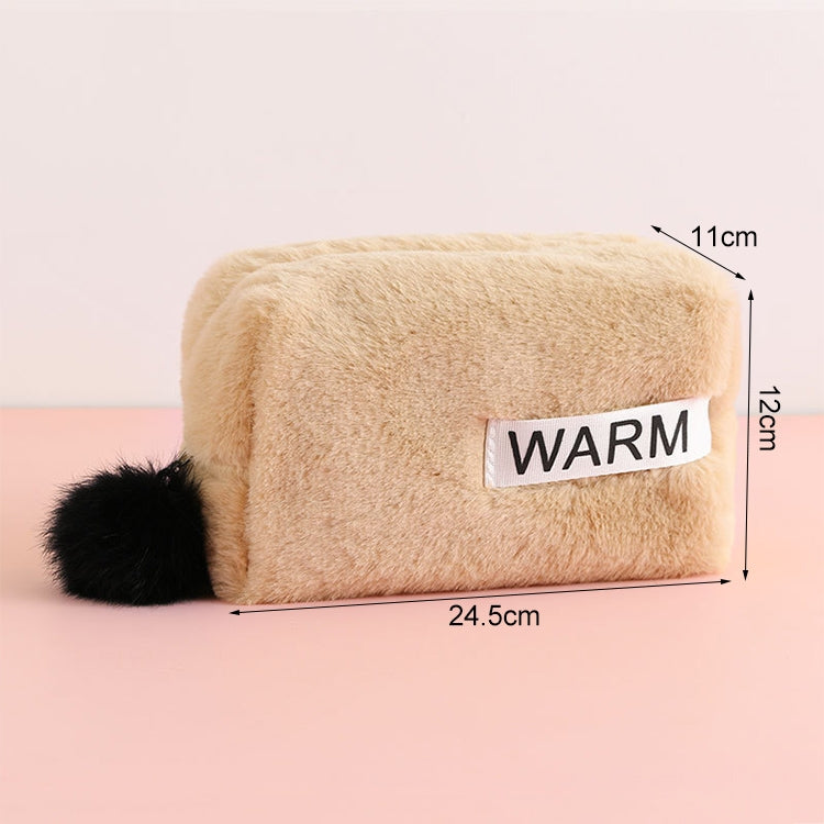 Cute Plush Pencil Case Pen Bag Makeup Bag School Supplie Stationery