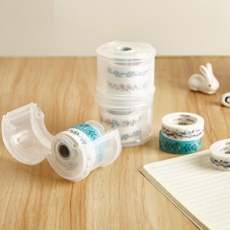 Mini Tape Cutter Tapes Dispensers(Transparent)
