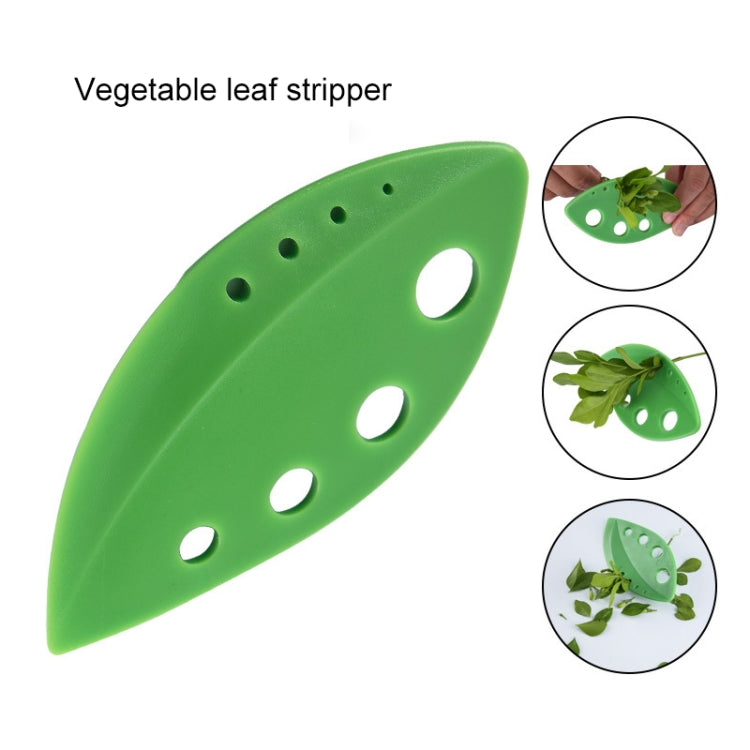 2 PCS Creative Vegetables Cutter Leaves Separator Multi-Functional Kitchen Tools(Green)