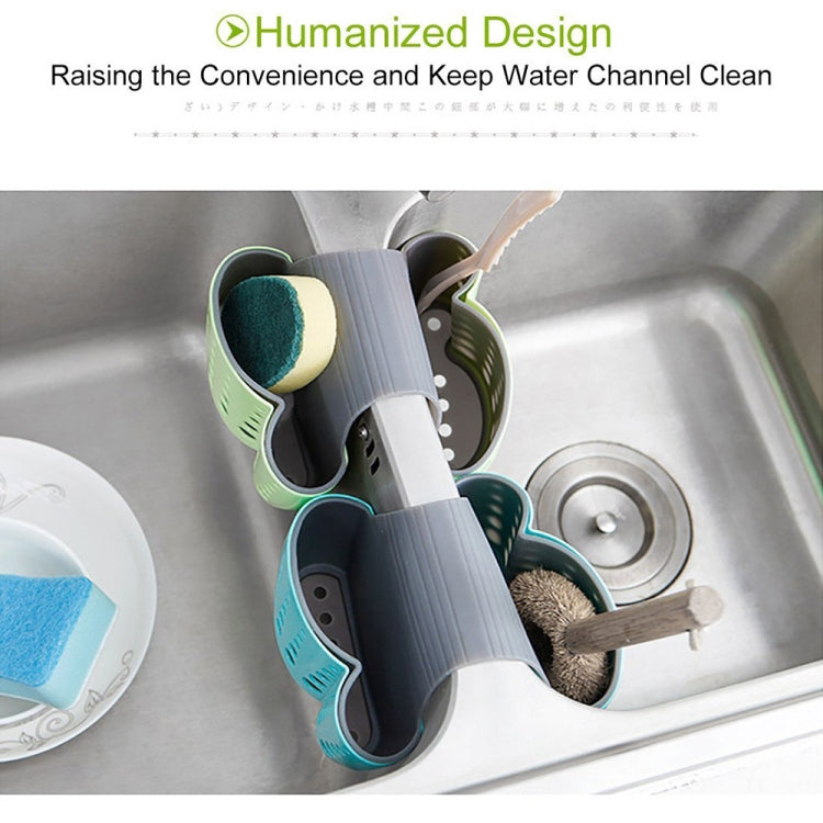 Kitchen Plastic Storage Baskets Drain Sponge Drainage Rack Hanging Bag