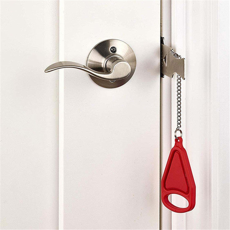 Portable Security Lock Door Lock Anti-theft Lock, Style:T Type