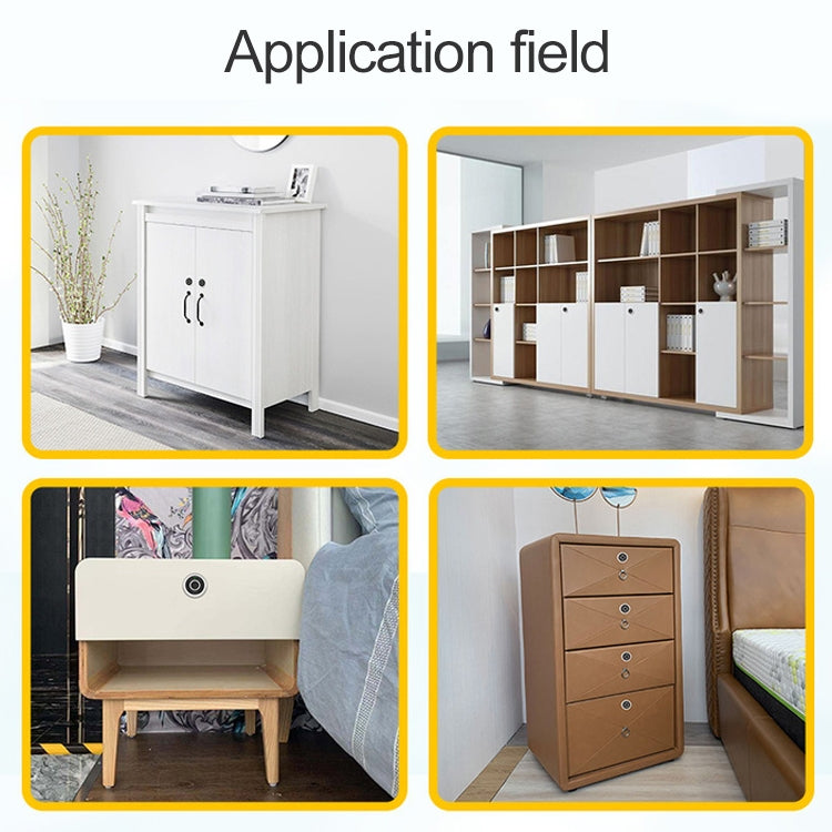 F050 Semiconductor Fingerprint Cabinet Lock Zinc Alloy Drawer Lock Smart Furniture Lock