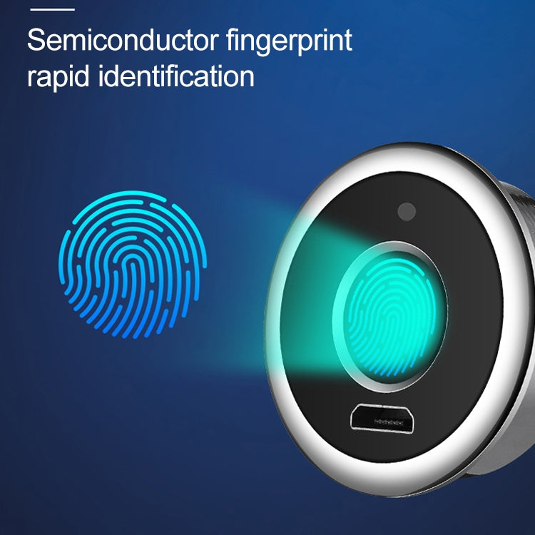 F050 Semiconductor Fingerprint Cabinet Lock Zinc Alloy Drawer Lock Smart Furniture Lock