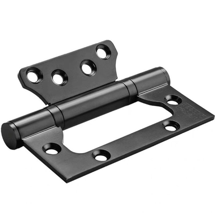 4 Inch Hinge Stainless Steel Bearing Loose-leaf Solid Wood Door Mute Thickening Folding Hundred-page Hinge, Size:4x3x2.5cm, Color:Black