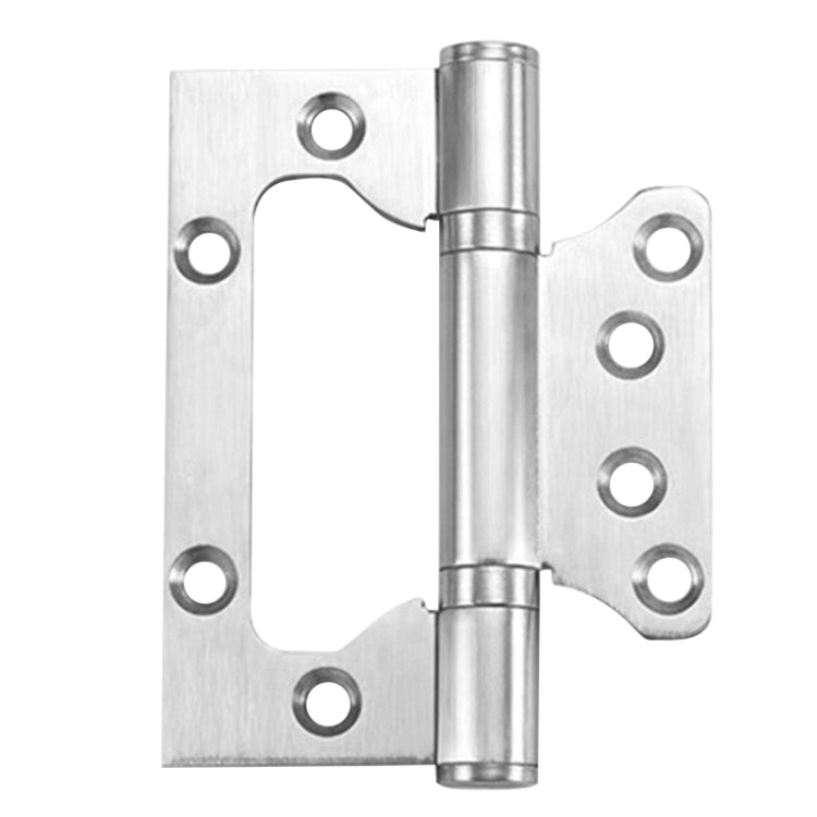 4 Inch Hinge Stainless Steel Bearing Loose-leaf Solid Wood Door Mute Thickening Folding Hundred-page Hinge, Size:4x3x2.5cm, Color:Silver