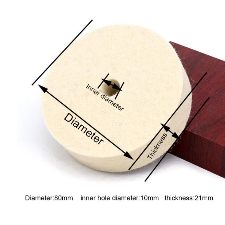 Wool Wheel Mill Accessories Metal Polishing Wheel, Size:75x10mm