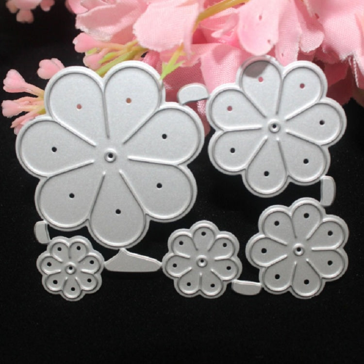 Five Flowers Embossed Carbon Steel Knife Mold DIY Cutting Book Album Greeting Card Making Mold
