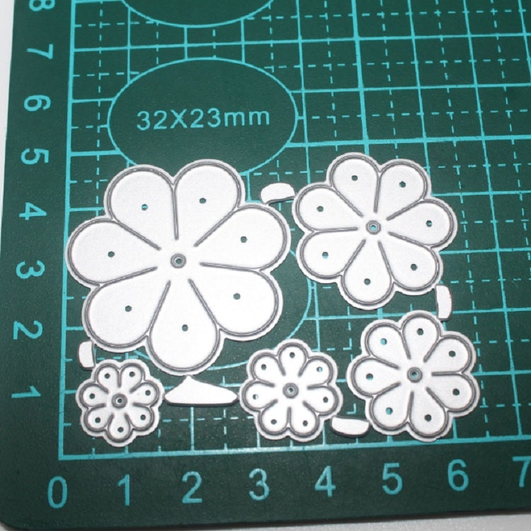 Five Flowers Embossed Carbon Steel Knife Mold DIY Cutting Book Album Greeting Card Making Mold