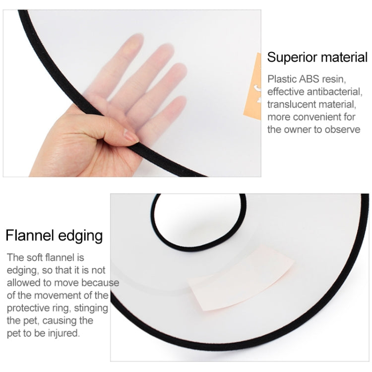 3 PCS Pet Protective Collar Cat Dogs Neck Surgery Wound Healing Health Circle, Size:15-21cm