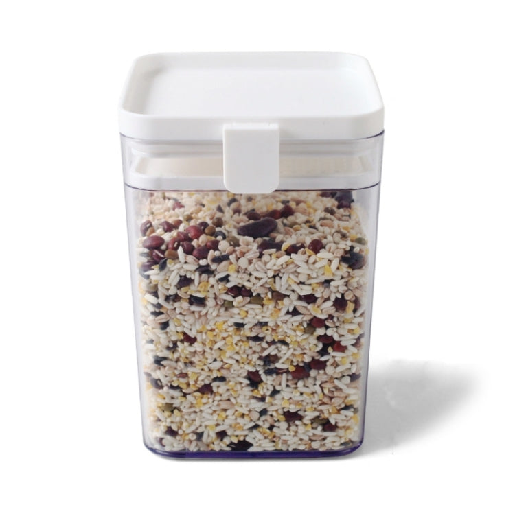 Plastic Sealed Cans Refrigerator Fresh-keeping Box Kitchen Moisture-proof Storage Cans Grains Storage Box Random Color Delivery, Capacity:1000ml