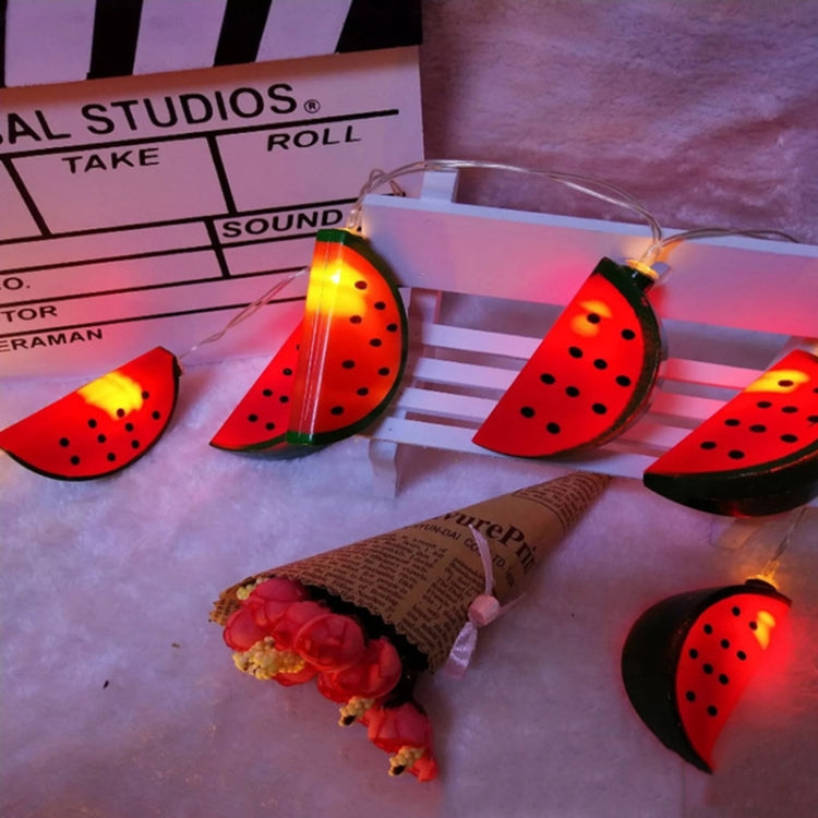 2m 20 LEDs Lantern LED Watermelon Lamp Fruit String Lamp Pendant Creative Decoration Light(Warm White Light)