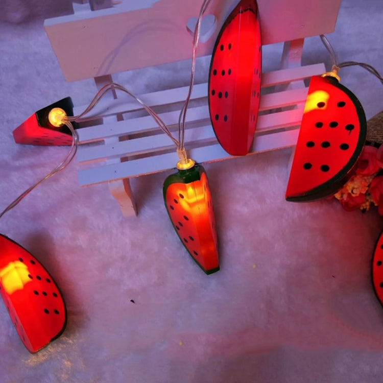 2m 20 LEDs Lantern LED Watermelon Lamp Fruit String Lamp Pendant Creative Decoration Light(Warm White Light)