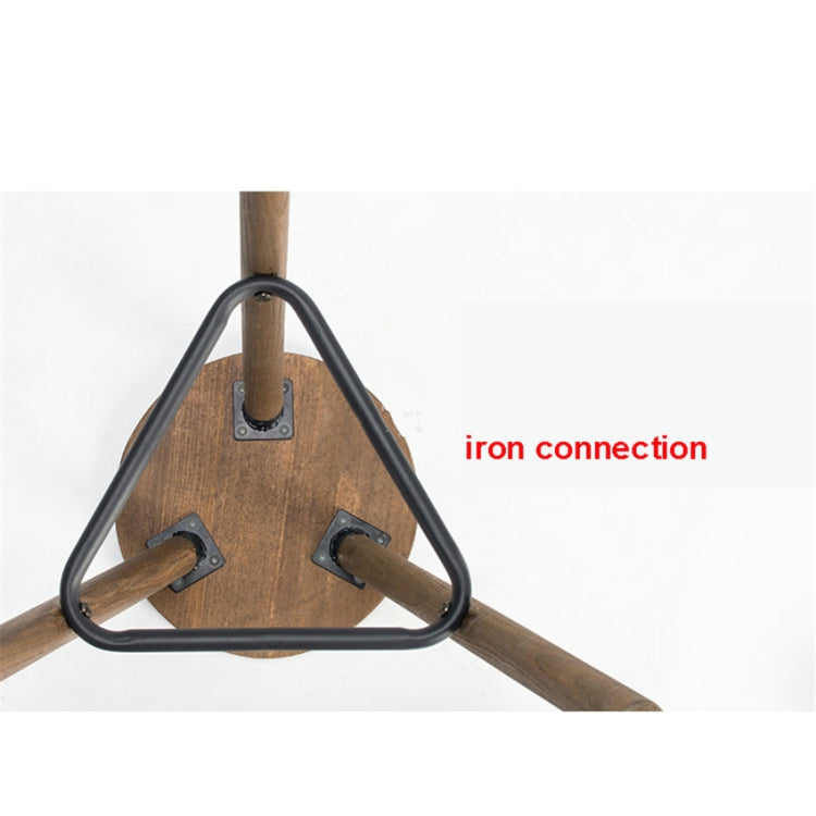 Round Seat Wooden Style Furniture Industrial Bar Stool