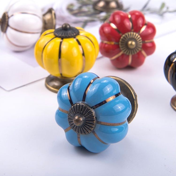 Pastoralism Pumpkin Ceramic Knob Kitchen Ceramic Door Cabinets Cupboard handles