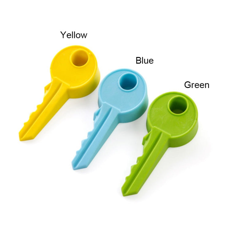 10 PCS Creative Key Silicone Door Resistance Windproof Door Stop Child Baby Anti-pinch Security Crash Pad(Blue)