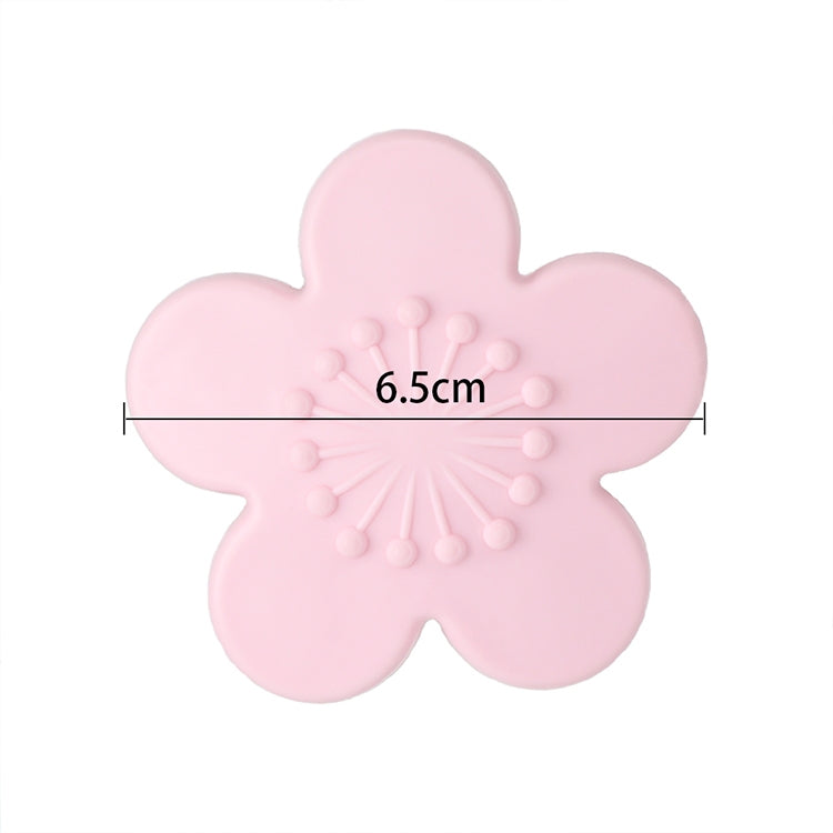 2 PCS Practical Silicone Cherry Blossom Shape Wall Protector Door Handle Crash Pad Furniture Accessories