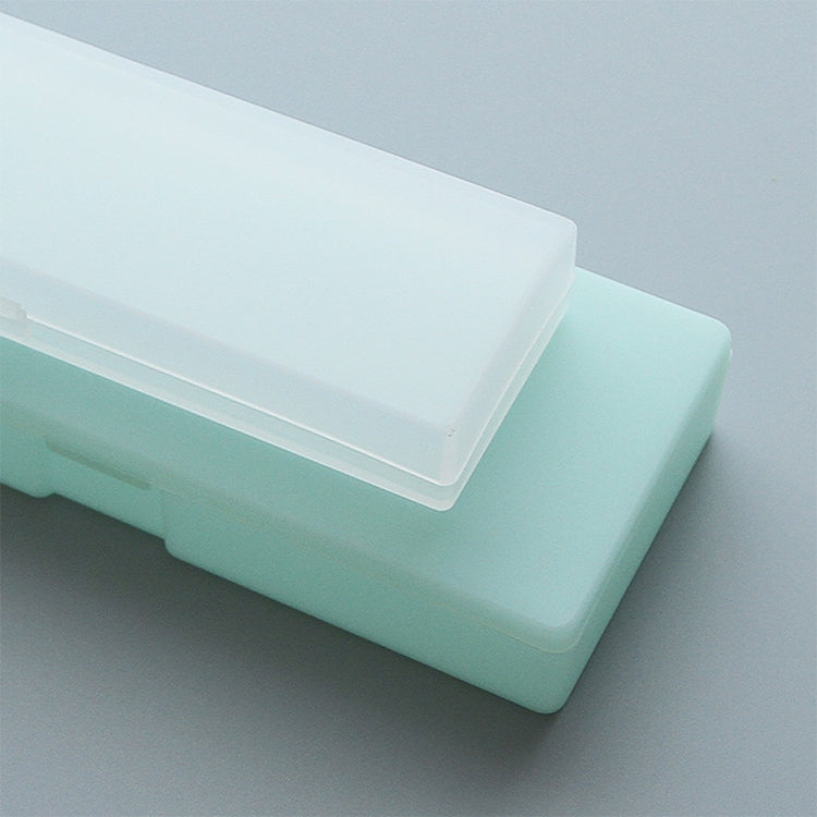 Simple Transparent Pencil Case Frosted Plastic Pencil Pens Storage Box Stationery Office Supplies