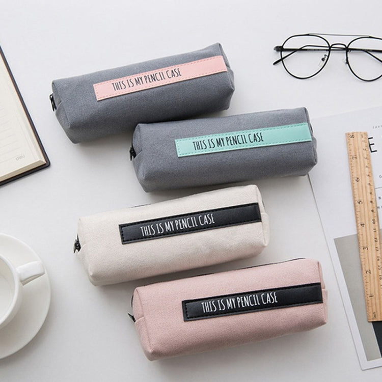 Simple Large Letter School Pencil Case Pen Bag Stationery Office School Supplies Pen Pouch Cosmetic Cases Coin Purse Storage Bags