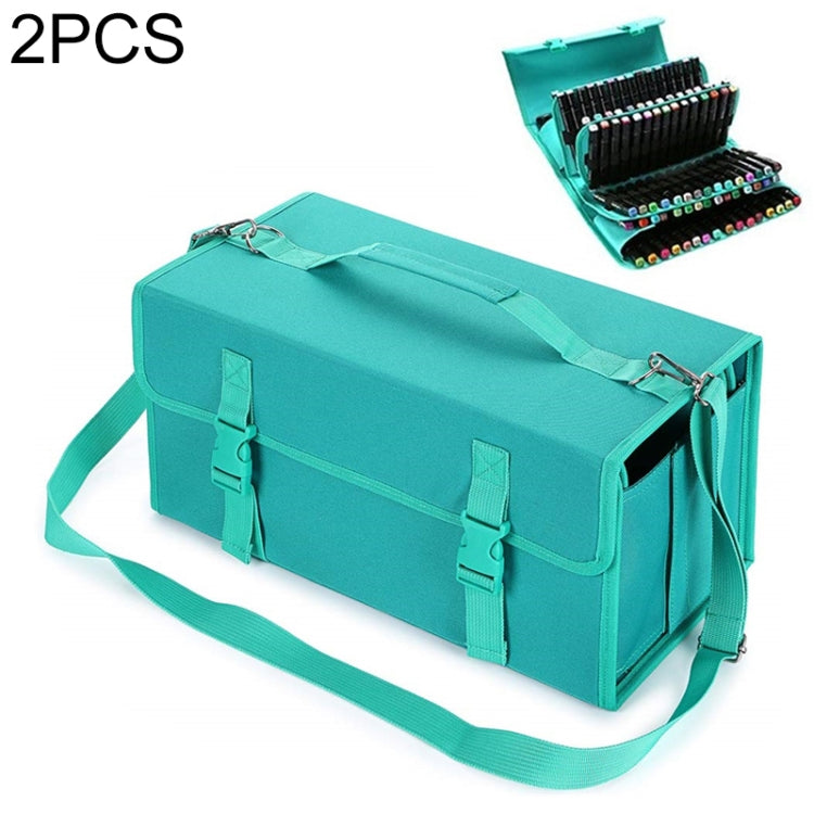 2 PCS Mark Touch Pen Bag Sketch Storage Bag Holders Painting Bag, Size:168 color pencil case