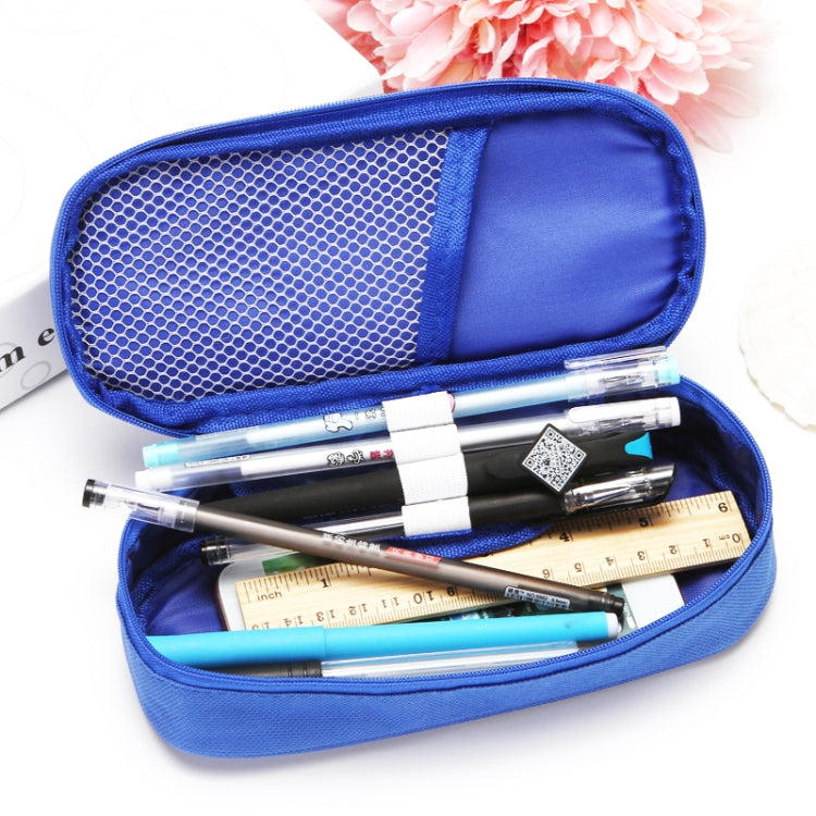 Rectangle Flip Design Pinkycolor Pen Box Pencil Pouch Student Office Stationery Zipper Bag