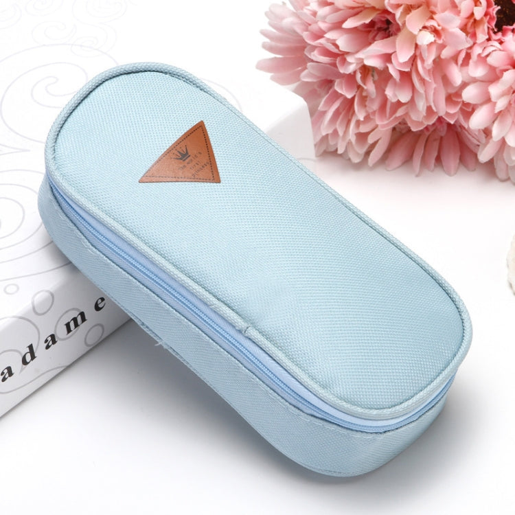 Rectangle Flip Design Pinkycolor Pen Box Pencil Pouch Student Office Stationery Zipper Bag