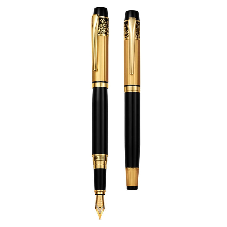 Office Gift Elegant Upscale Golden Metal Classical Piece Ballpoint Pens Roller Ball Pen, Type:Pen