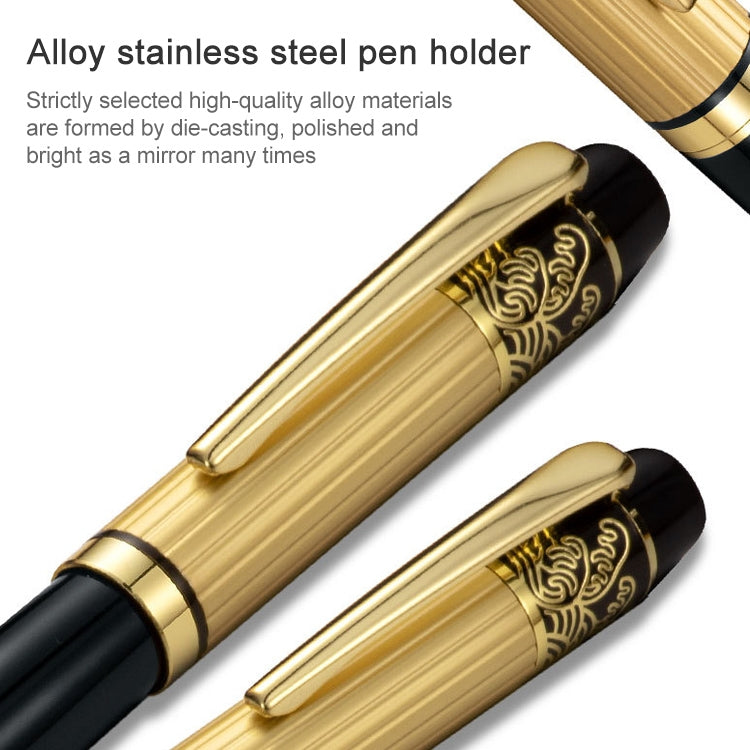 Office Gift Elegant Upscale Golden Metal Classical Piece Ballpoint Pens Roller Ball Pen, Type:Pen