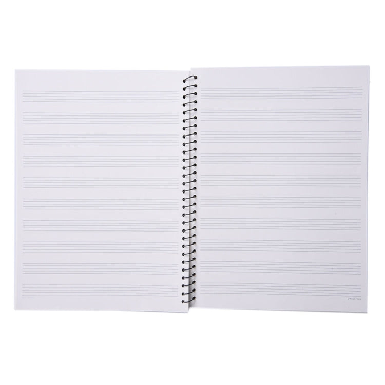 8109897 50 Pages Music Sheet Spiral Notebook Stave Notebook Staff Manuscript Paper Exercise Book