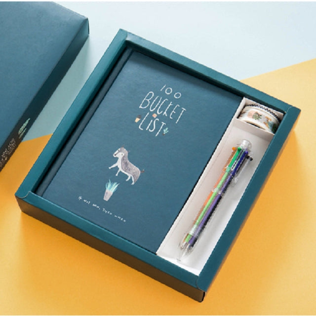 Planner Agenda Scheduler Notebook Stationery Gift with Pen & Stickers