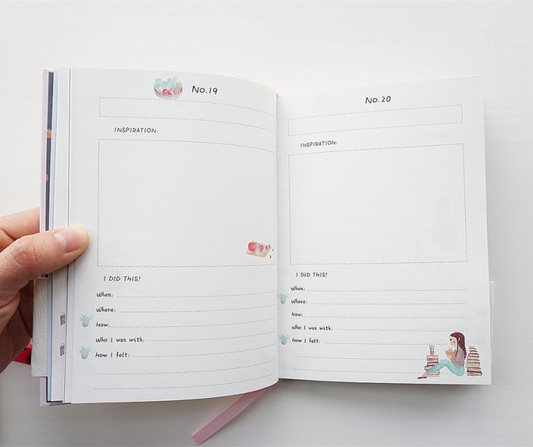 Planner Agenda Scheduler Notebook Stationery Gift with Pen & Stickers