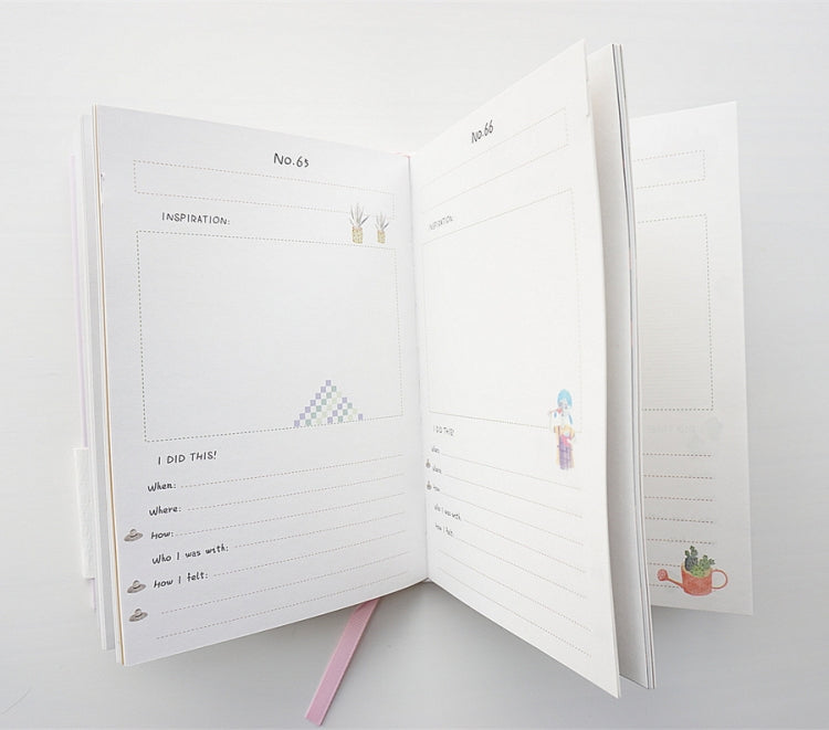 Planner Agenda Scheduler Notebook Stationery Gift with Pen & Stickers