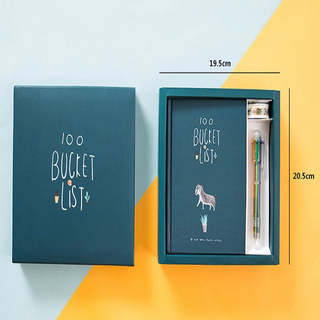 Planner Agenda Scheduler Notebook Stationery Gift with Pen & Stickers