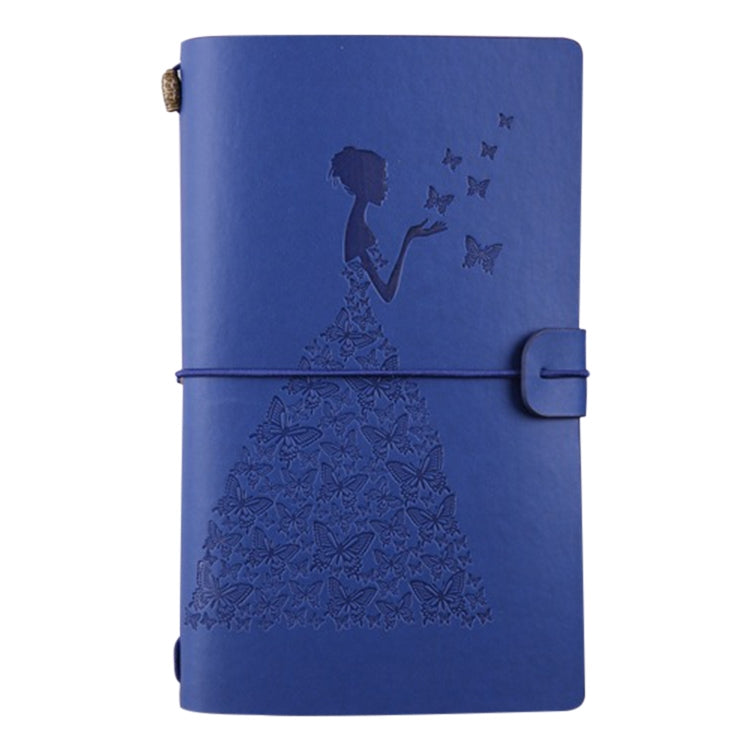 BSD020 Pretty Butterfly Lady Vintage Travelers Notebook Diary Notepad PU Leather Literature Journal Planners School Stationery