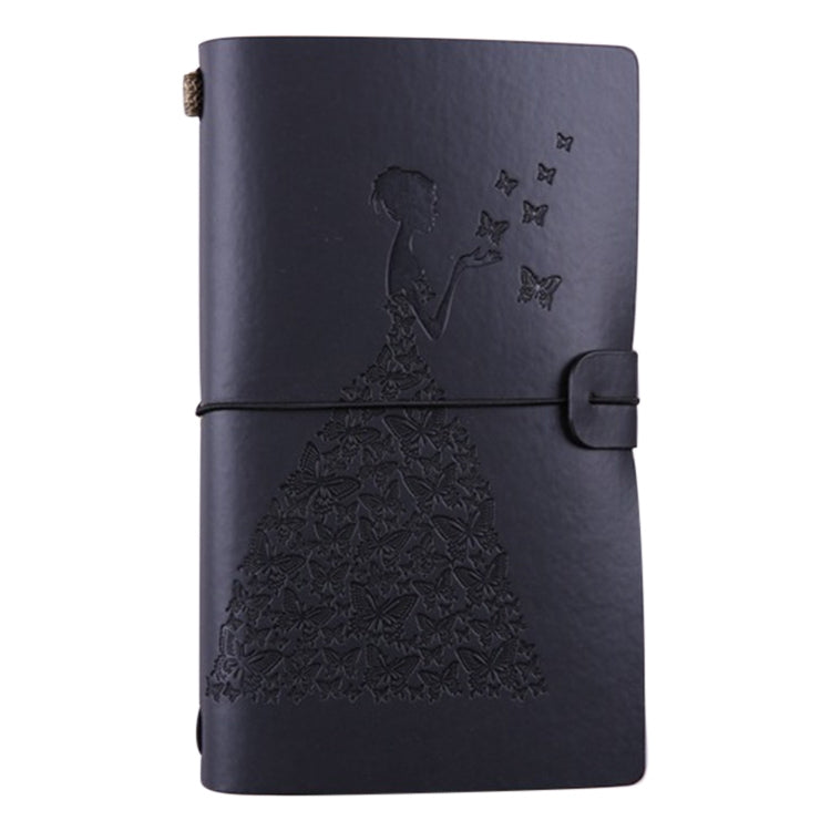 BSD020 Pretty Butterfly Lady Vintage Travelers Notebook Diary Notepad PU Leather Literature Journal Planners School Stationery