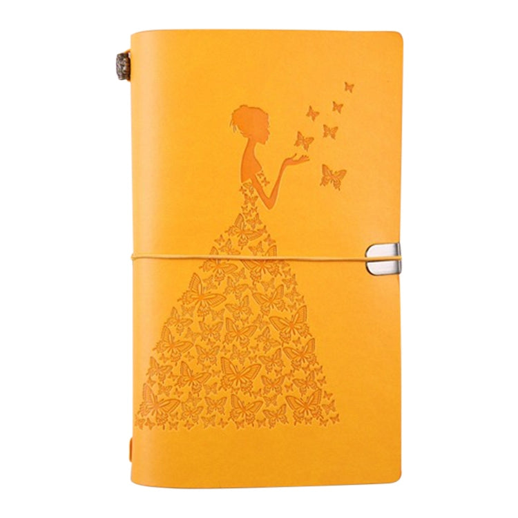 BSD020 Pretty Butterfly Lady Vintage Travelers Notebook Diary Notepad PU Leather Literature Journal Planners School Stationery