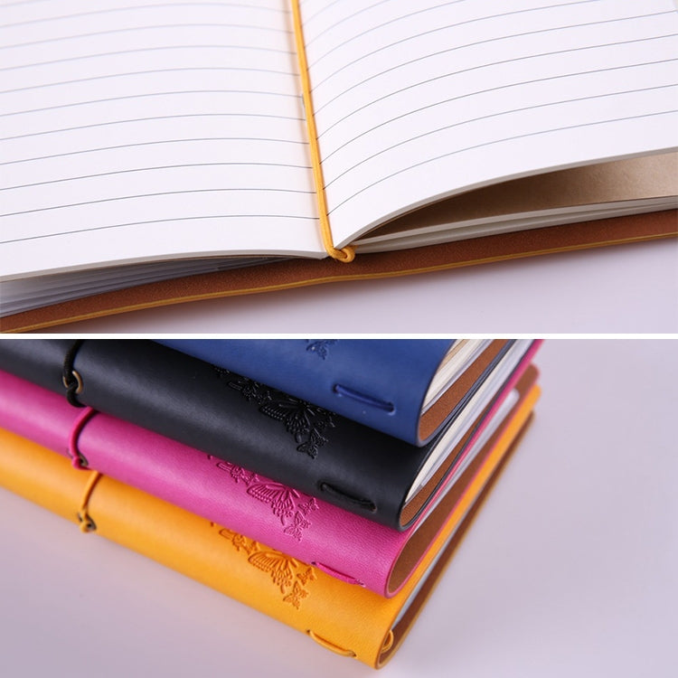 BSD020 Pretty Butterfly Lady Vintage Travelers Notebook Diary Notepad PU Leather Literature Journal Planners School Stationery